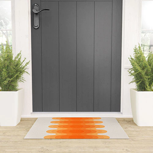 Echoes Creamsicle Door Mat