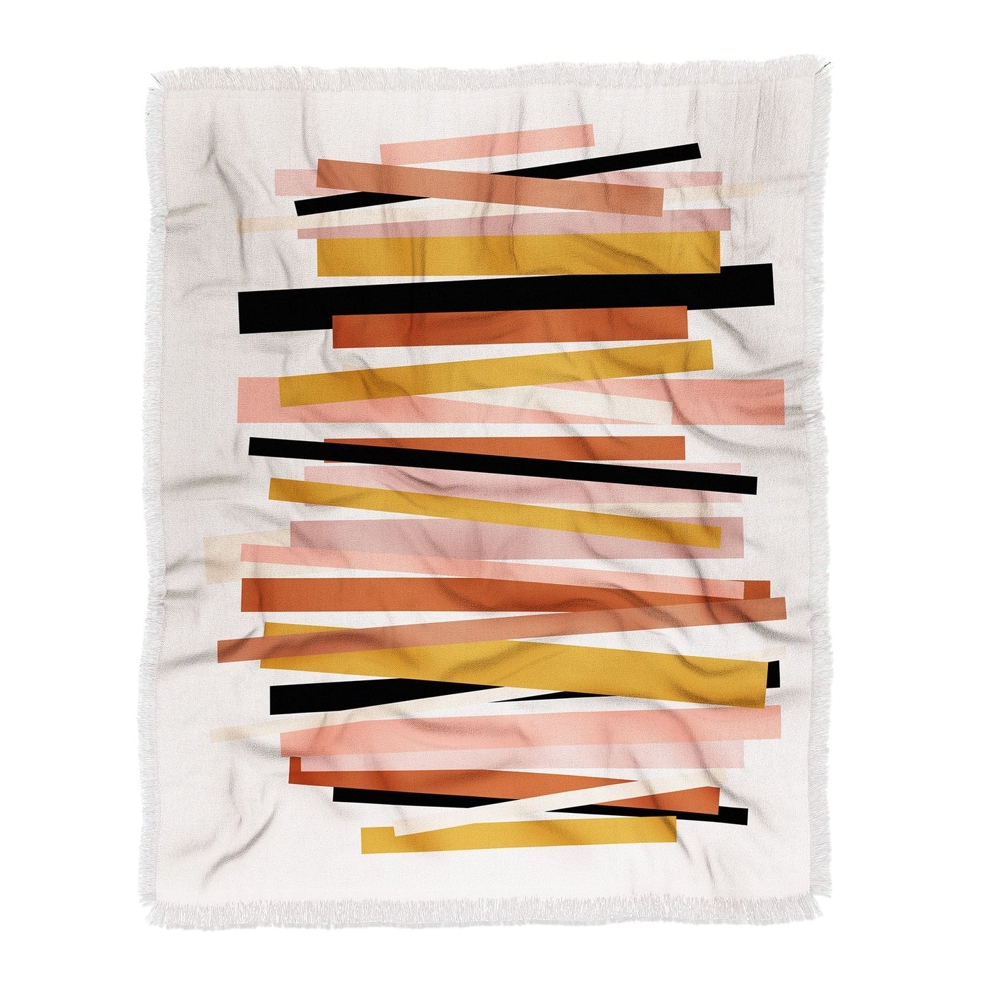 Linear Stack Throw Blanket - Lightweight