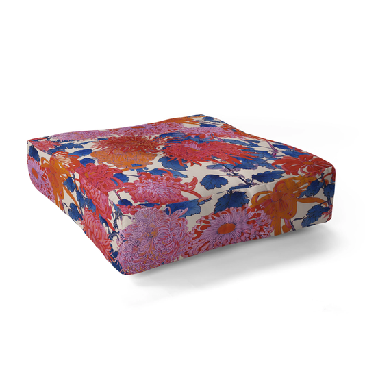 Moody Blooms Floor Pillow