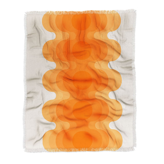 Echoes Creamsicle Throw Blanket - Lightweight