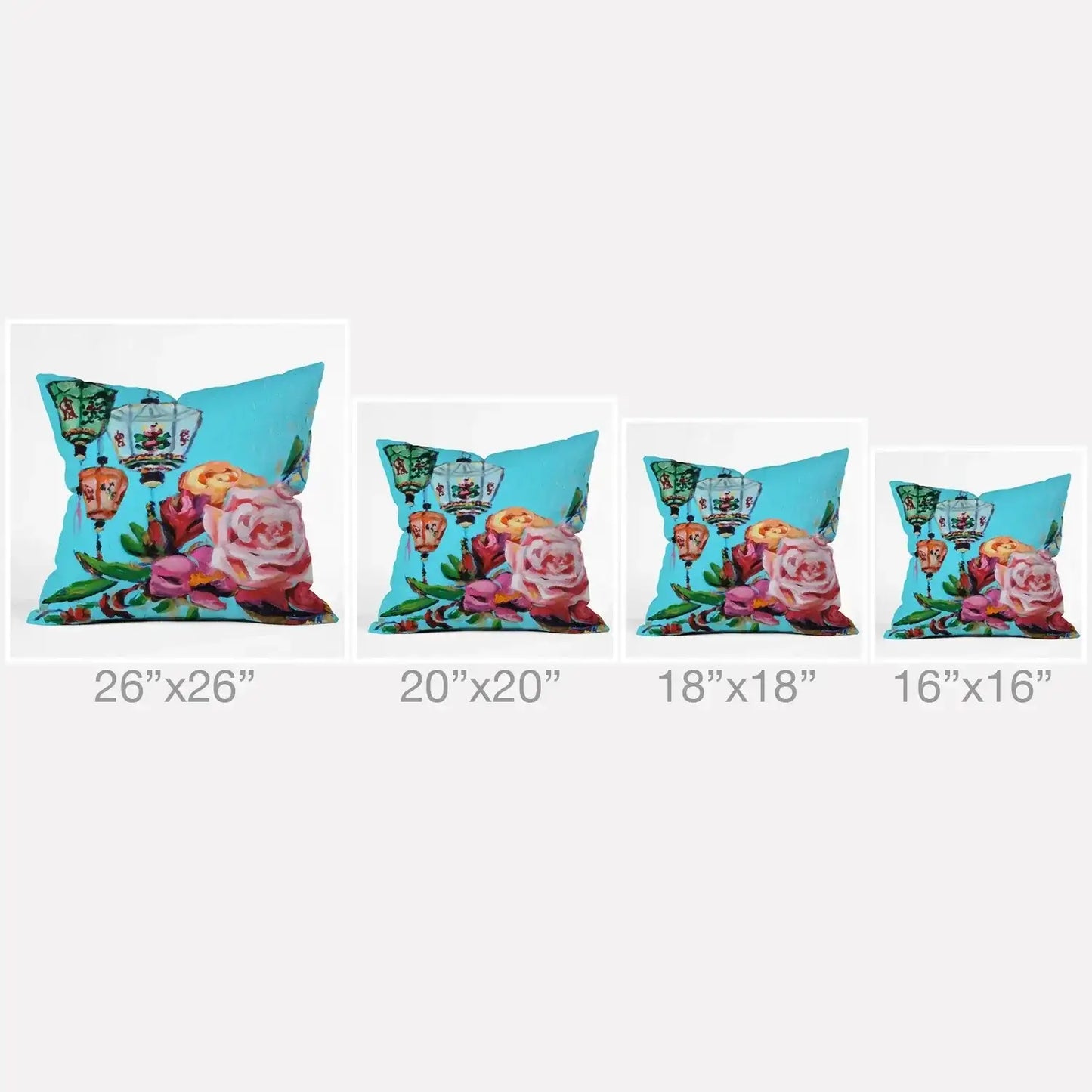 Shanghai Blossom Throw Pillow