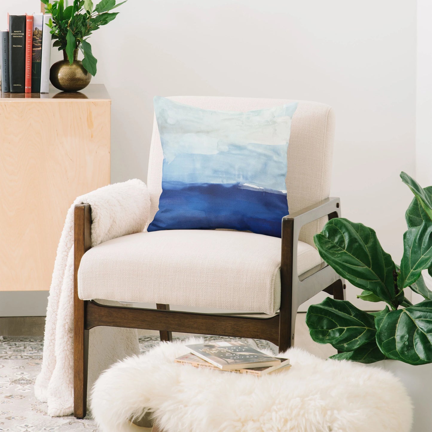 Drifting Throw Pillow