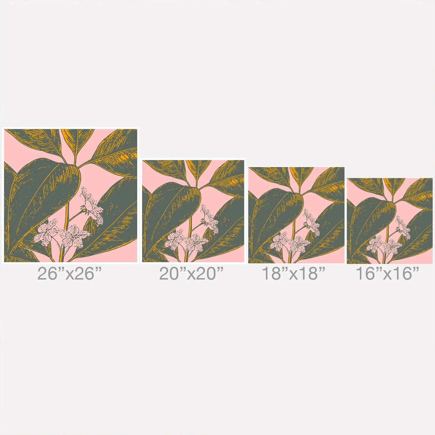 Modern Botanical Throw Pillow