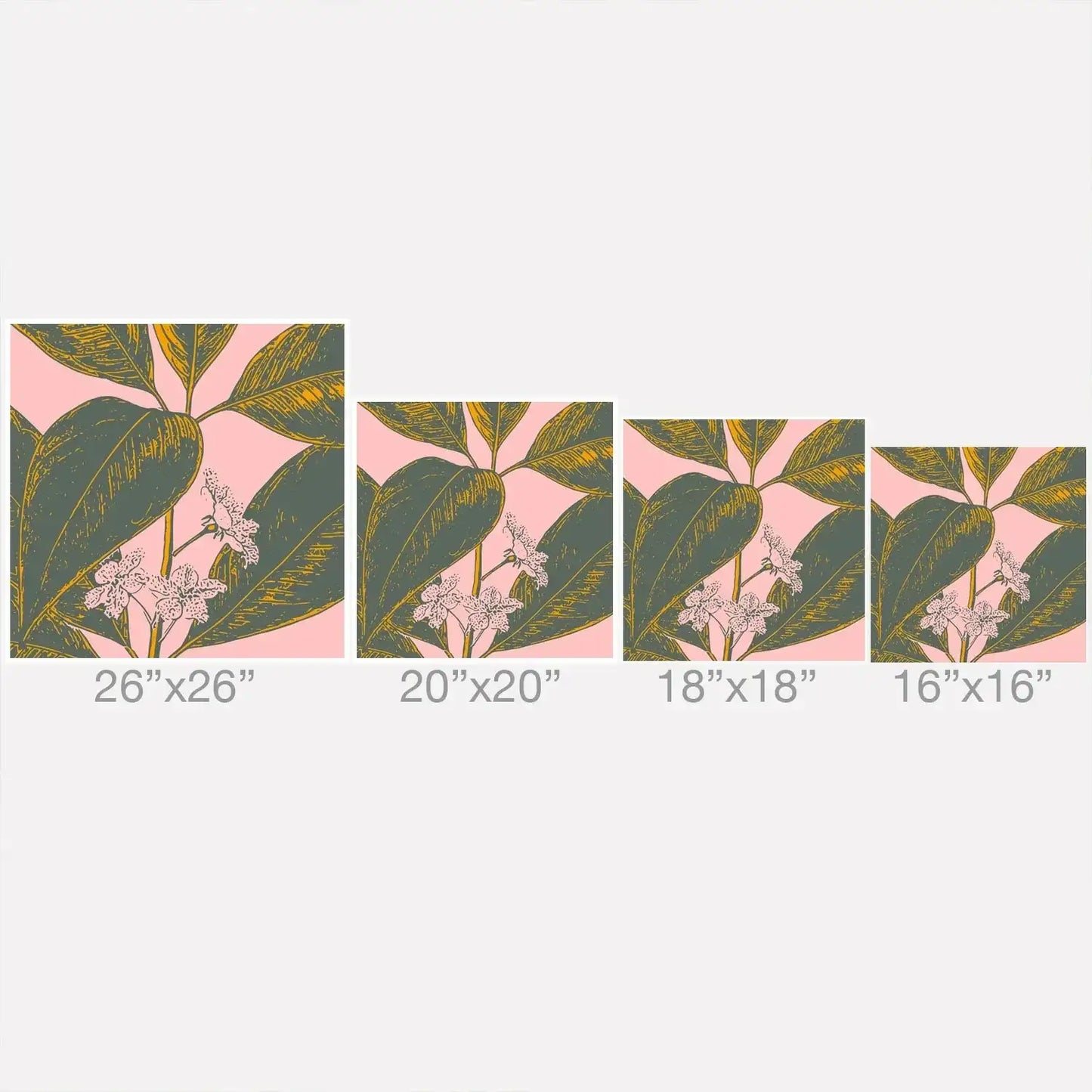 Modern Botanical Throw Pillow