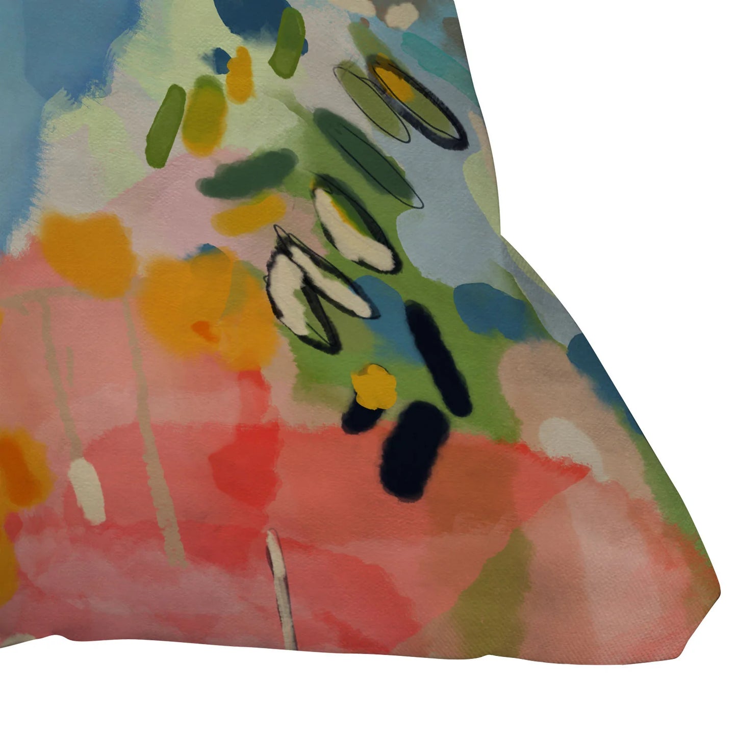 Olive Tree Garden Throw Pillow