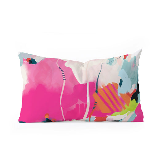 Pink Sky Lumbar Throw Pillow