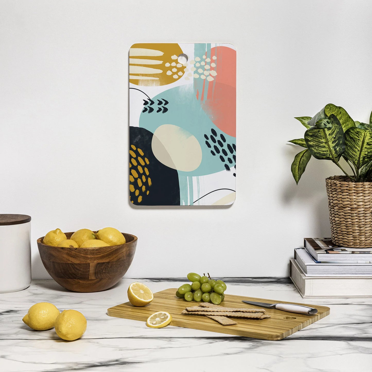 Brushstrokes Bamboo Cutting Board