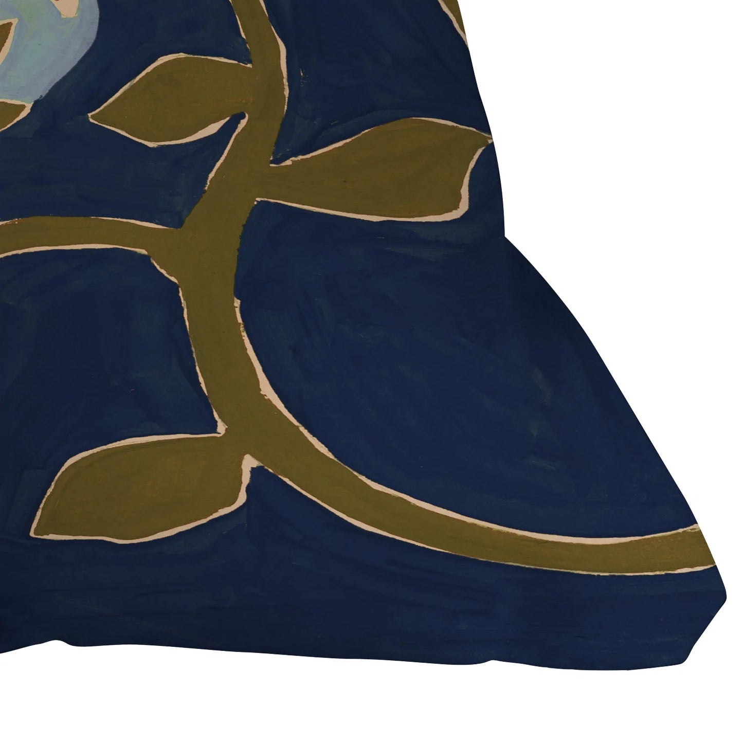 Blue Perennial Throw Pillow