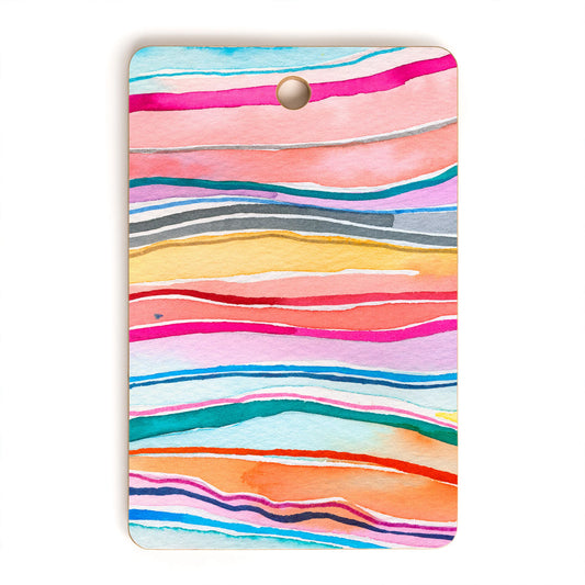 Canyon Mountains Rainbow Bamboo Cutting Board