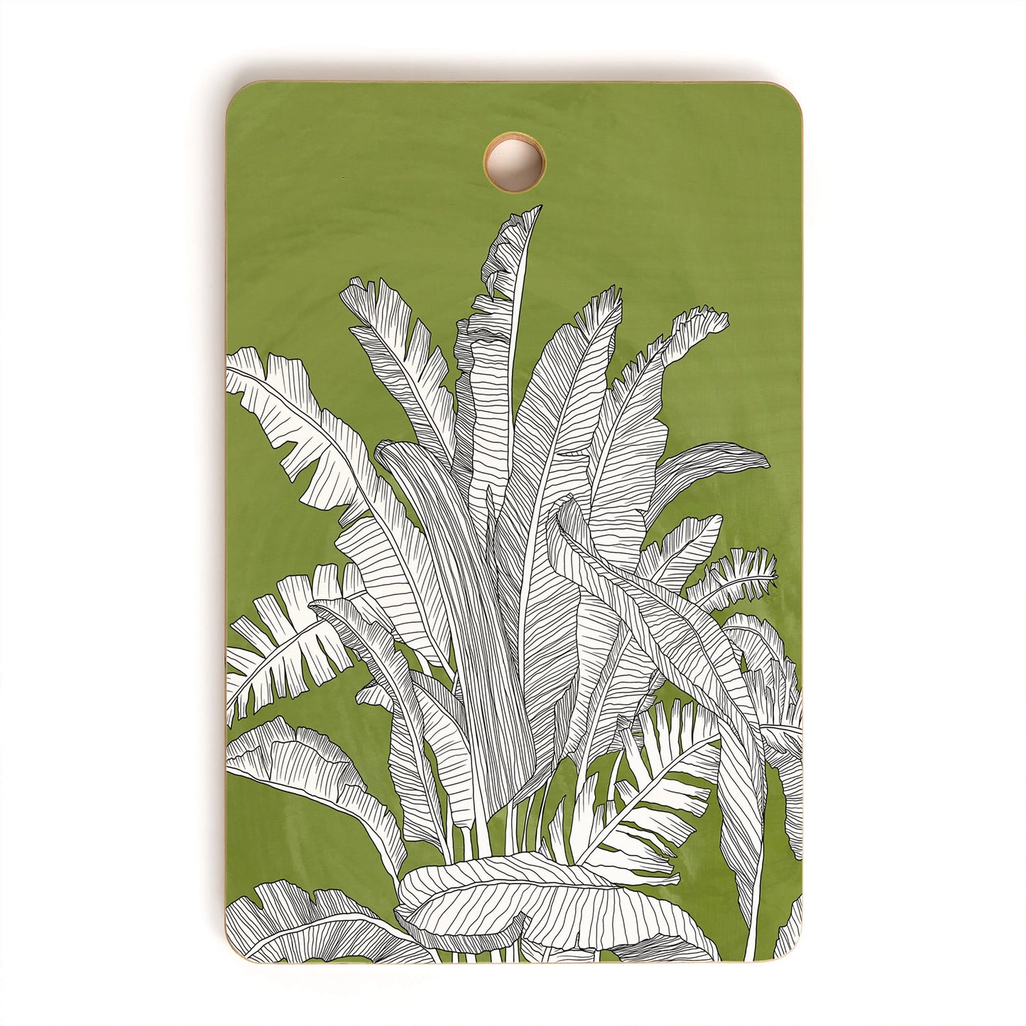 Banana Leaves Bamboo Cutting Board