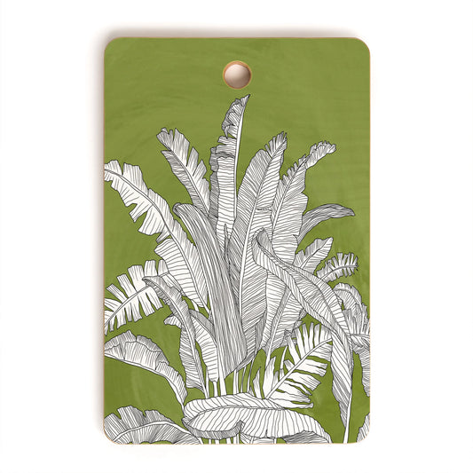 Banana Leaves Bamboo Cutting Board