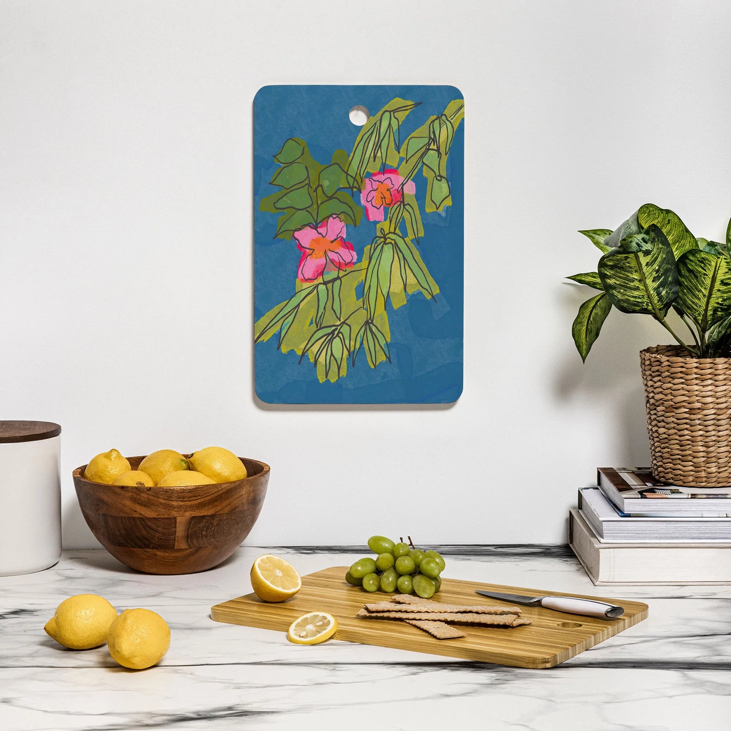 Flowers on Captiva Bamboo Cutting Board