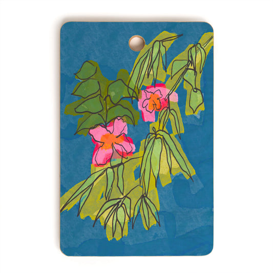 Flowers on Captiva Bamboo Cutting Board