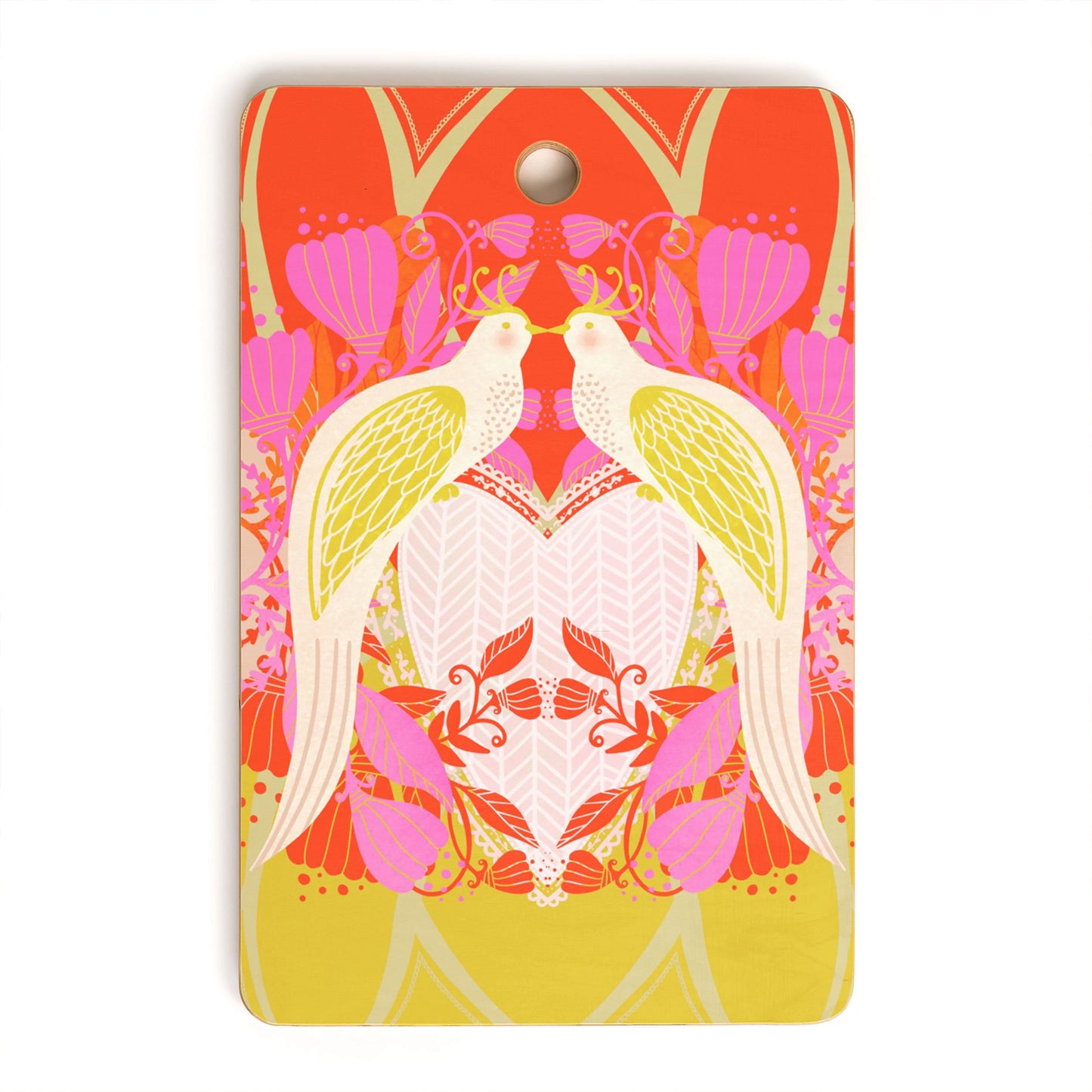 Love Doves Bamboo Cutting Board