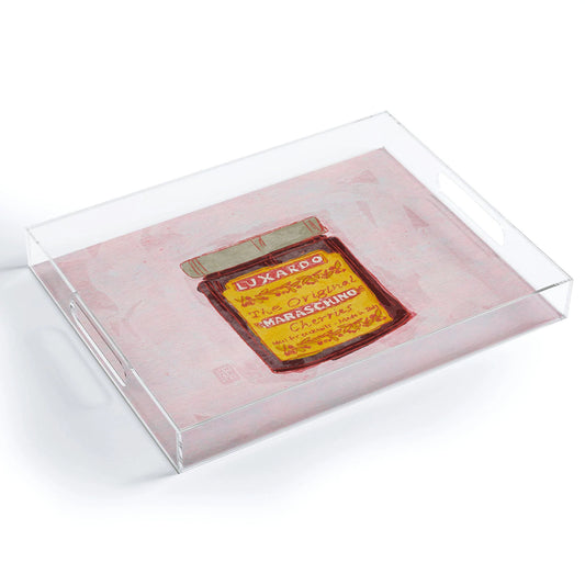 My Favorite Cherries Acrylic Tray - Medium w/Handles