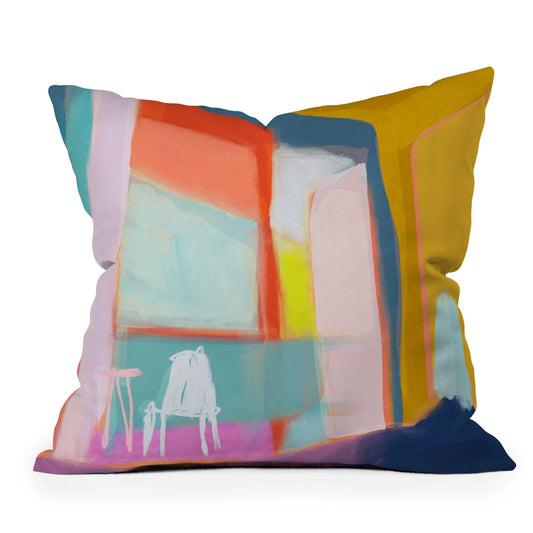 The Balcony Throw Pillow