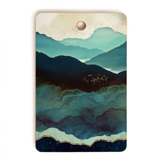 Indigo Mountains Bamboo Cutting Board