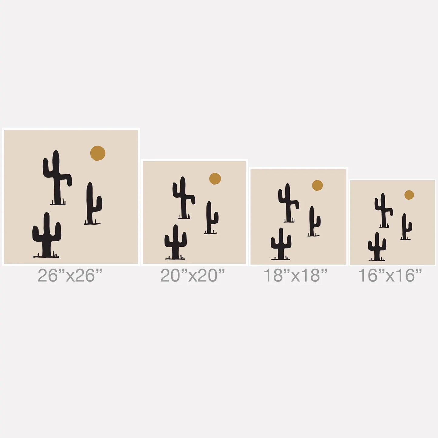 Saguaro Silent Disco Throw Pillow