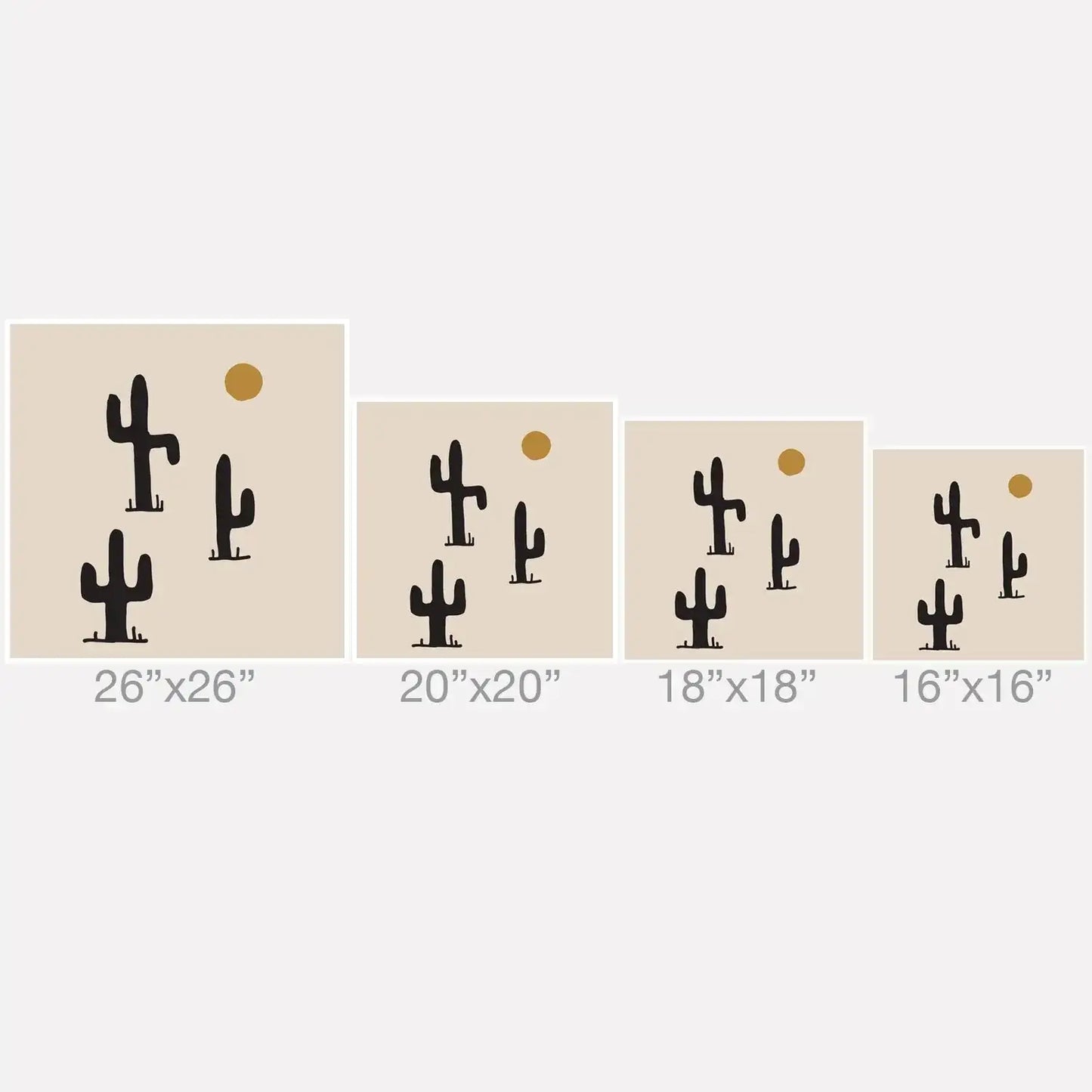 Saguaro Silent Disco Throw Pillow