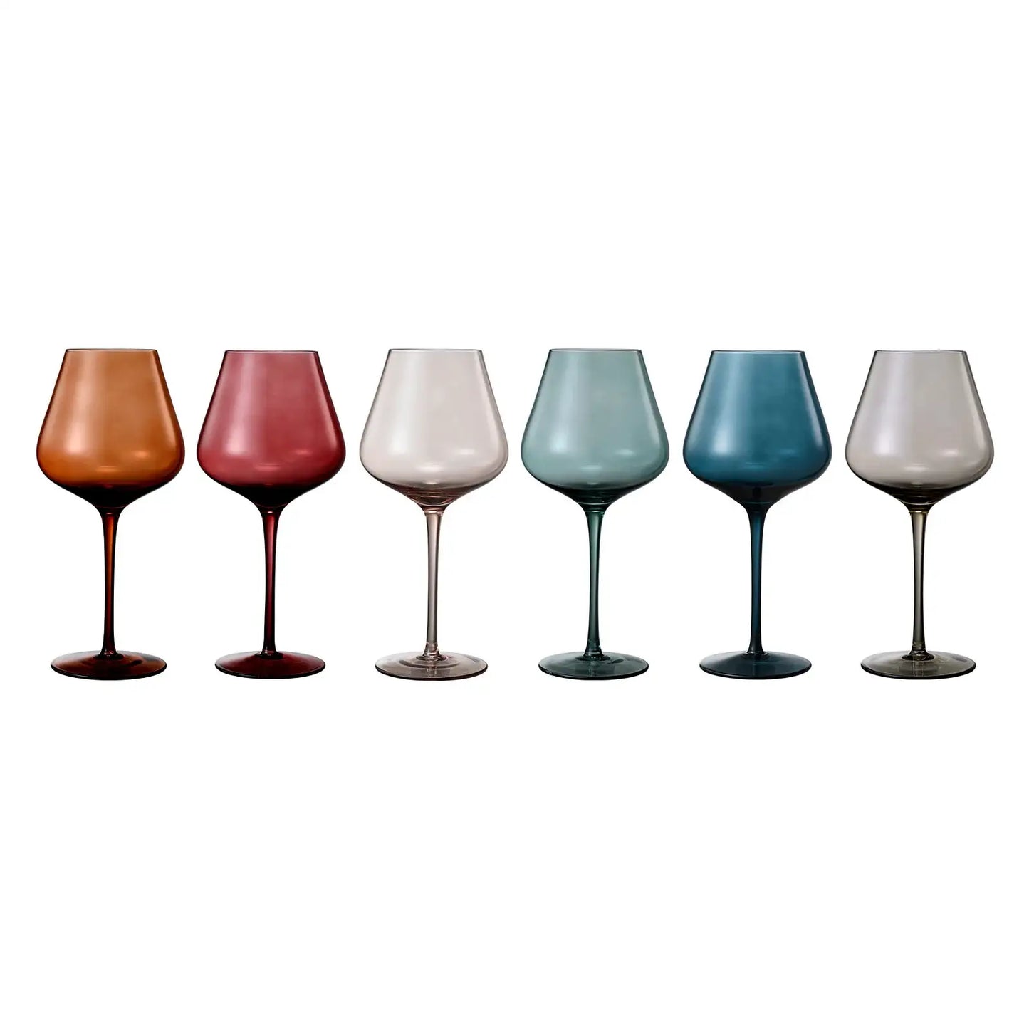 Tonal Stemmed Wine Glassware, Set of 6