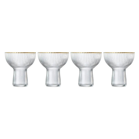 Aurelia Margarita Cocktail Glassware, Set of 4