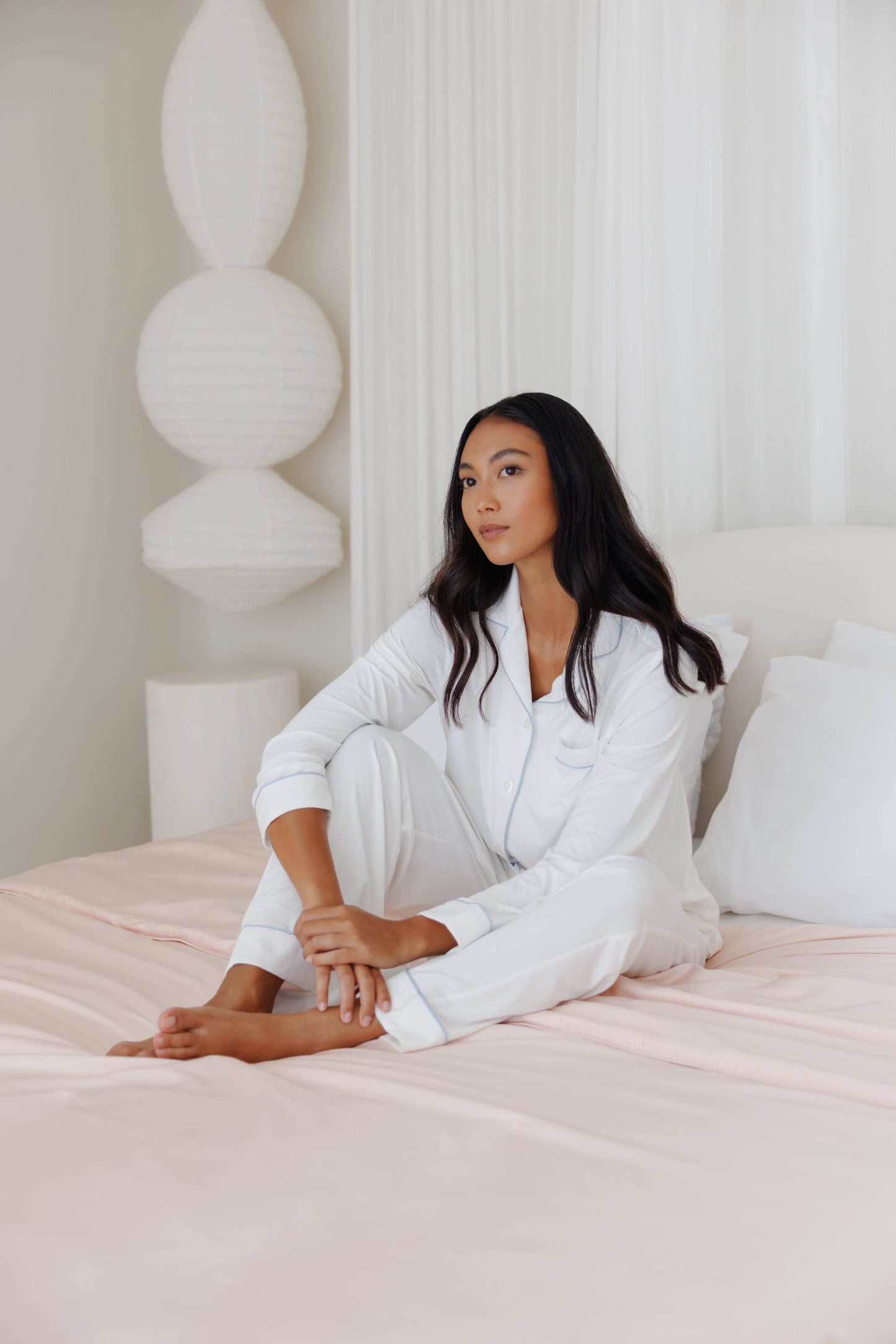 Bamboo Long Sleeve Pajama Top Shirt