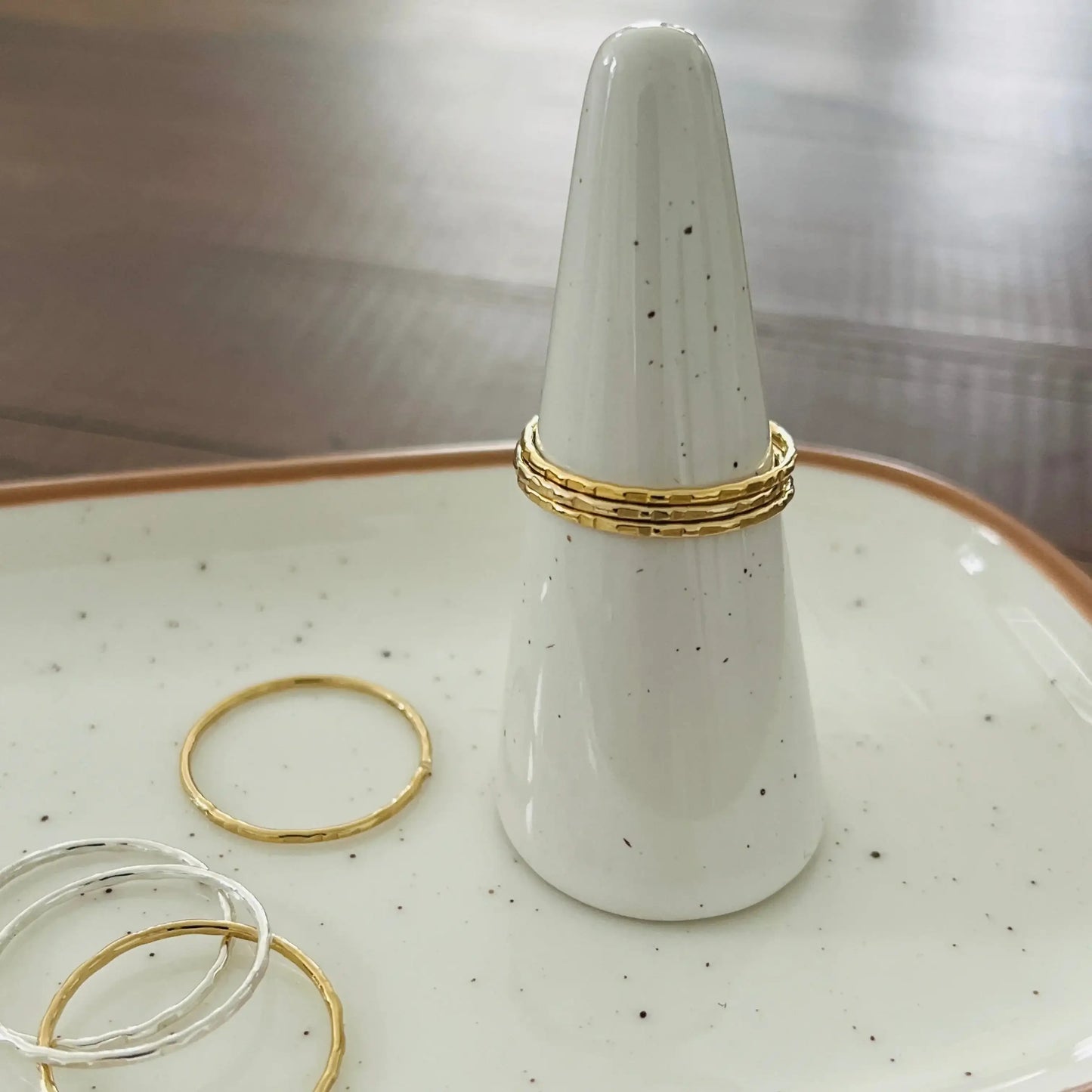 FACETED STACKING RING