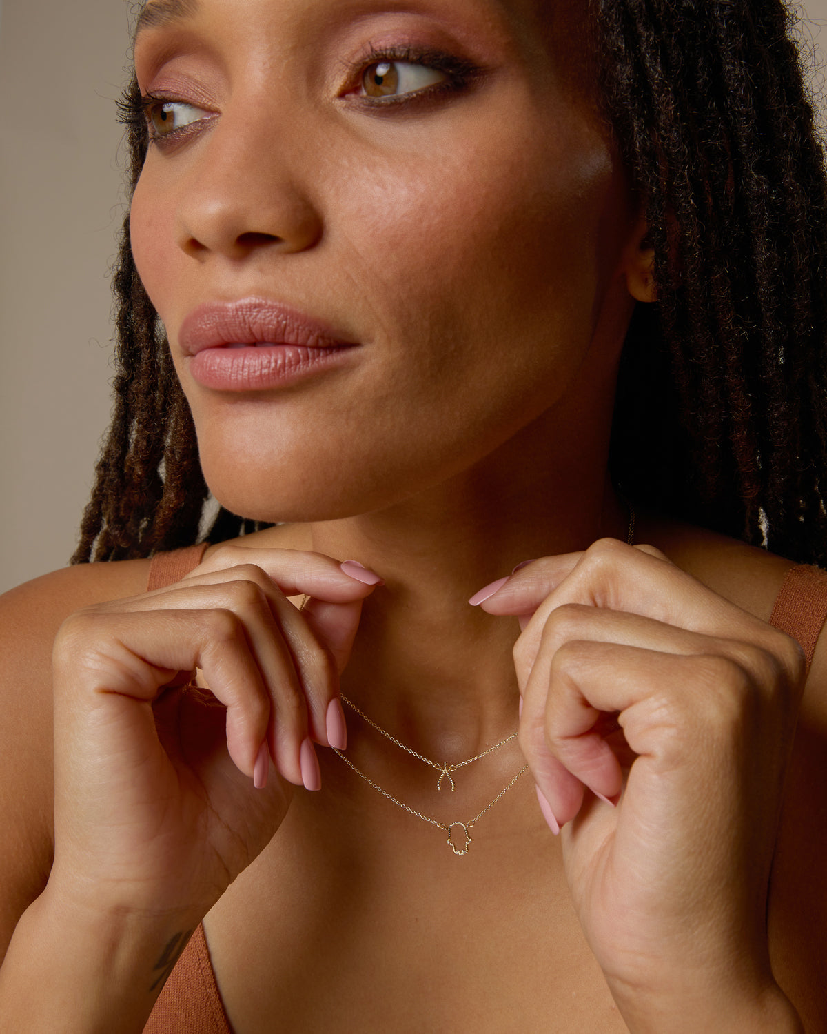 Just For Luck Wishbone Necklace