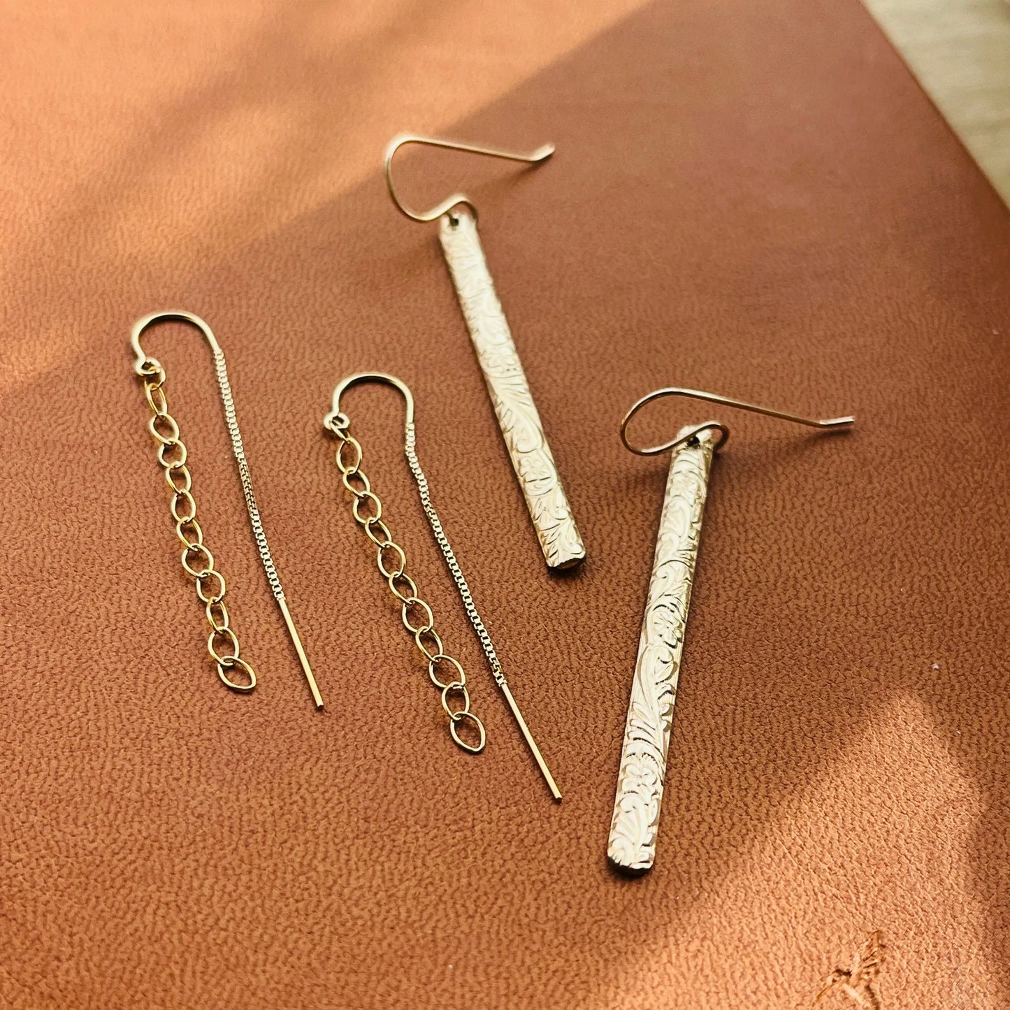 FLORAL BAR EARRINGS