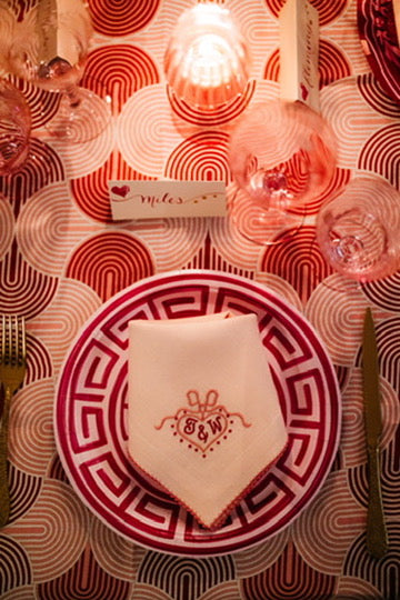 Navy and Sky Greek Key Pavilion Dinner Plates - 8 pack