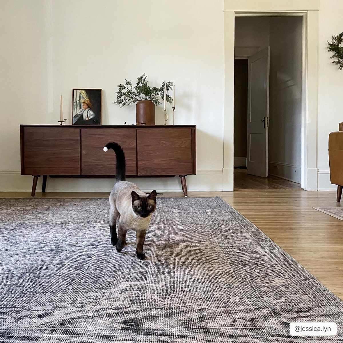 Greenpoint Dusty Blue Washable Rug