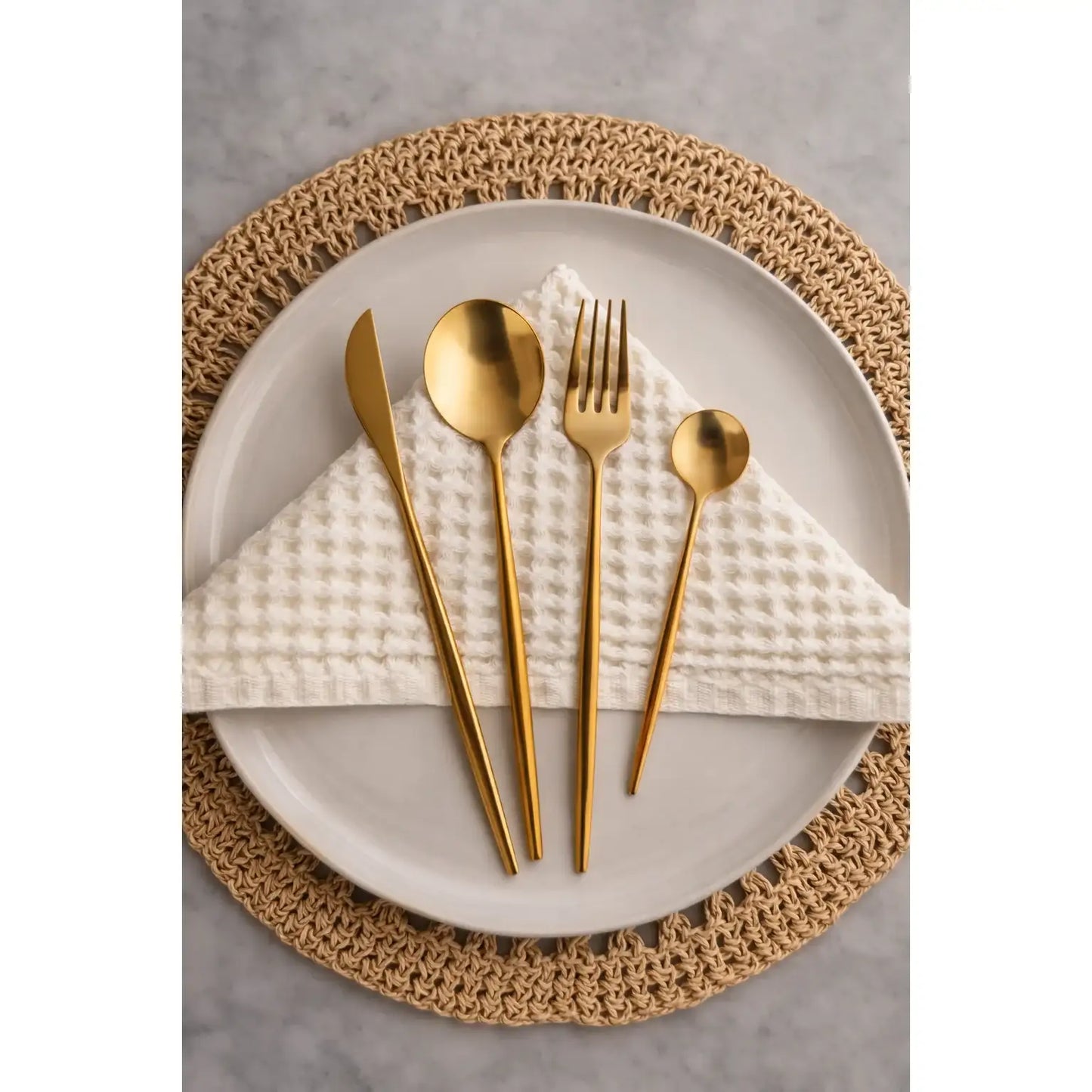Monaco Gold Flatware Set - 16 Piece