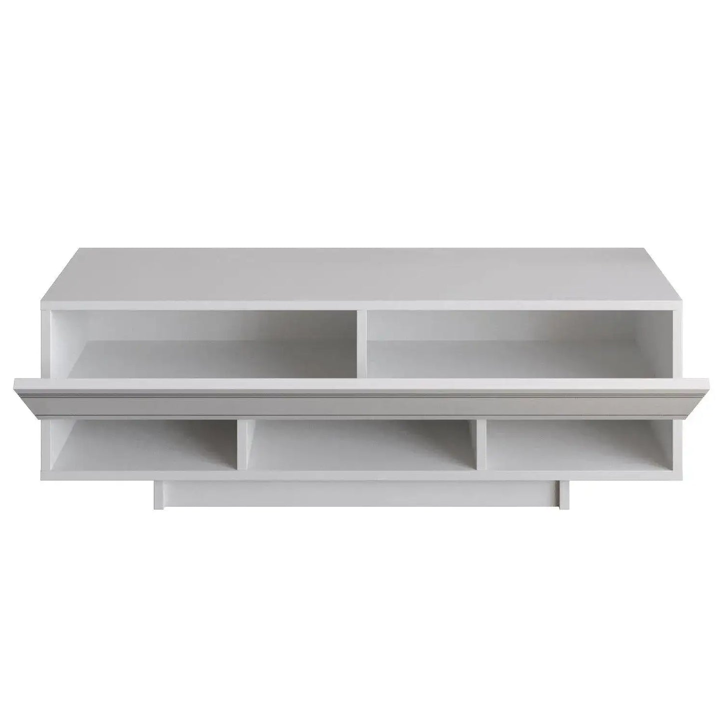 Celestia 47" TV Stand and Media Console with Cabinets and Open Shelves