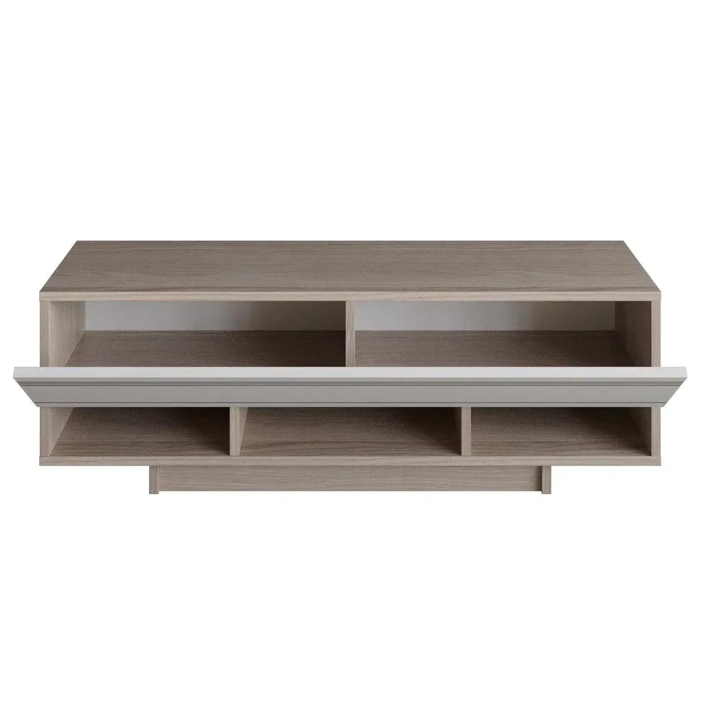 Celestia 47" TV Stand and Media Console with Cabinets and Open Shelves