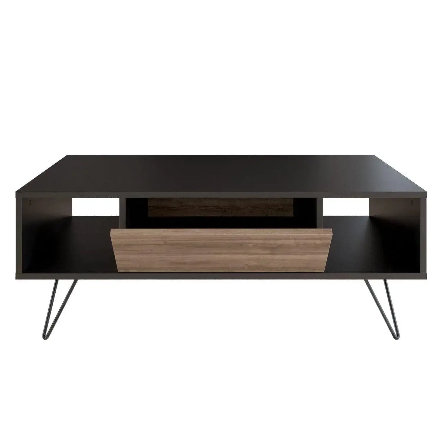 Mistico 47" Wide Coffee Table with A Cabinet and Shelves