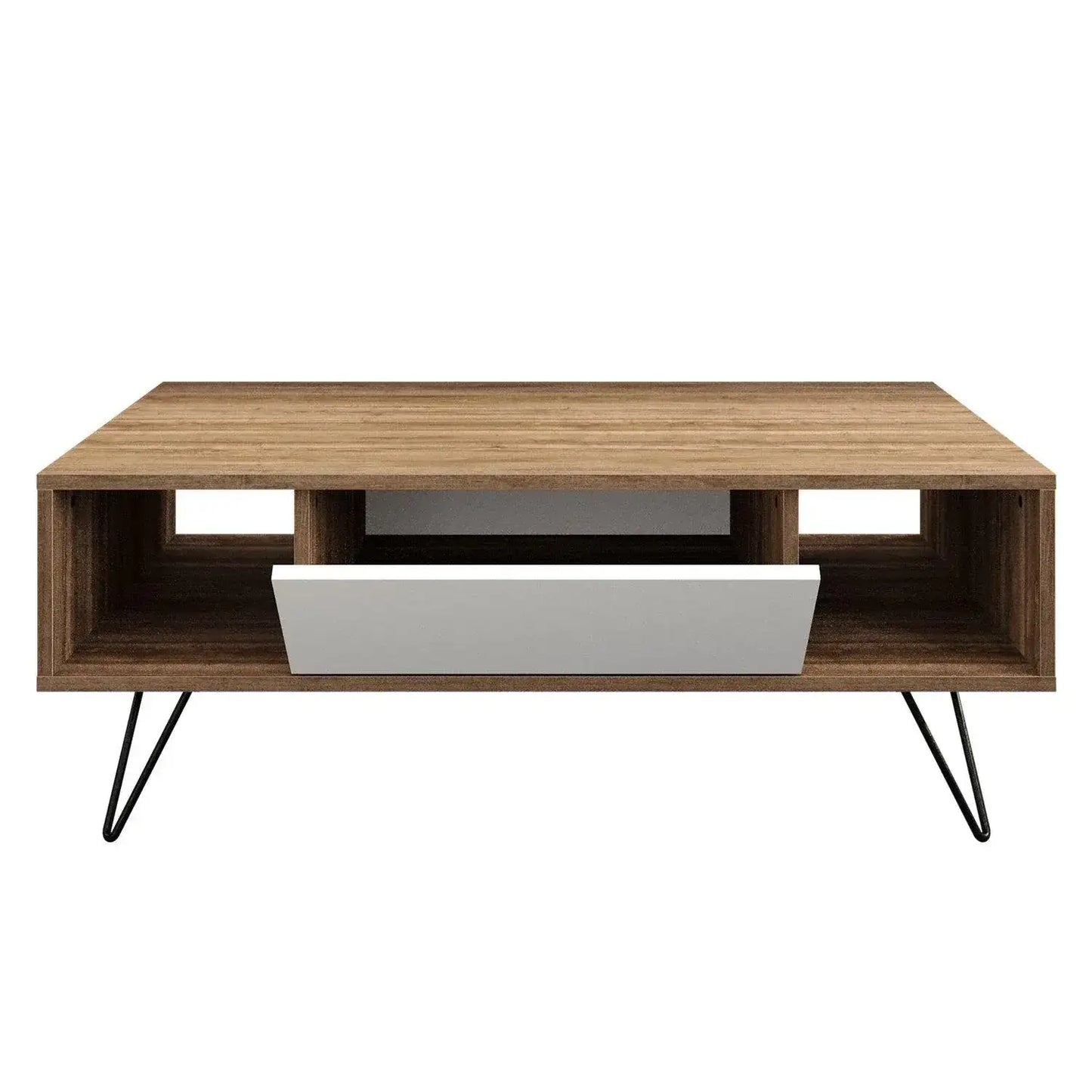 Mistico 47" Wide Coffee Table with A Cabinet and Shelves