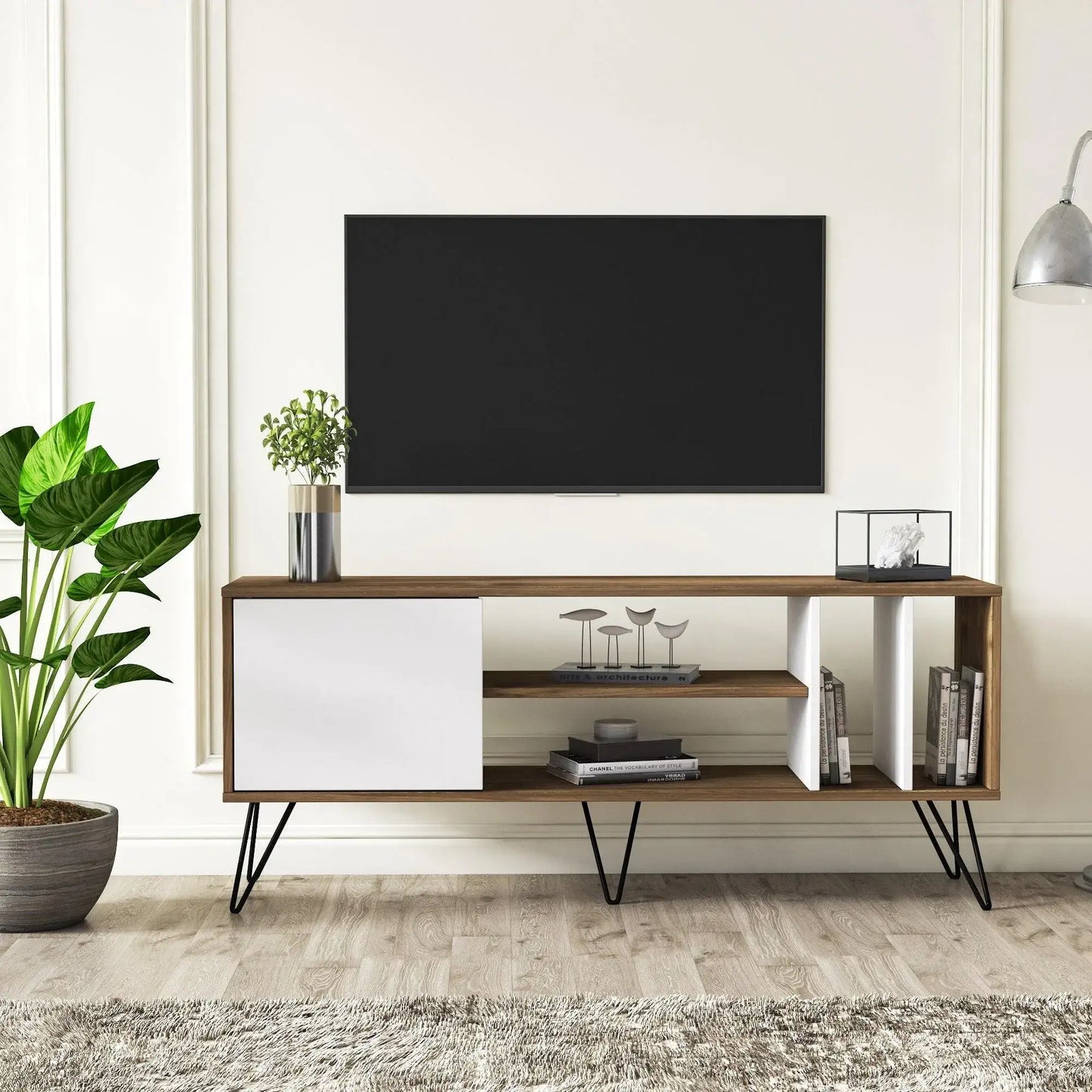 Mistico 55" TV Stand - Mid-Century Modern Media Console for TVs up to 63"