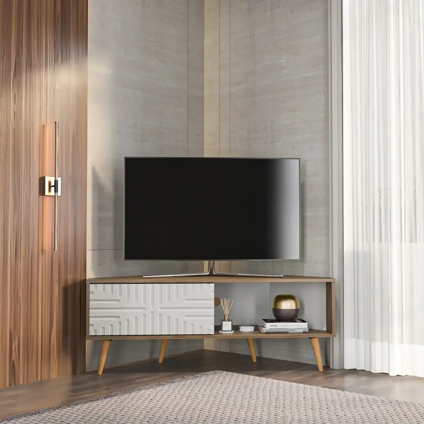 Mora 55'' Corner TV Stand for 65'' TVs