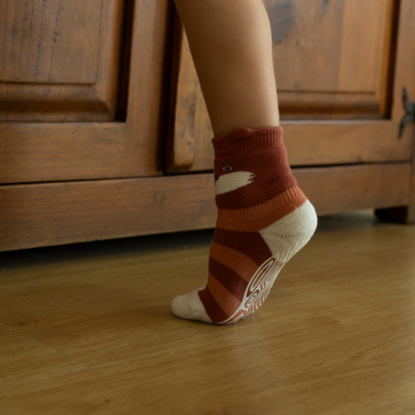 New- Critter Crew II- Organic- 4 Pairs of Stay-On Baby & Toddler Non-Slip Socks