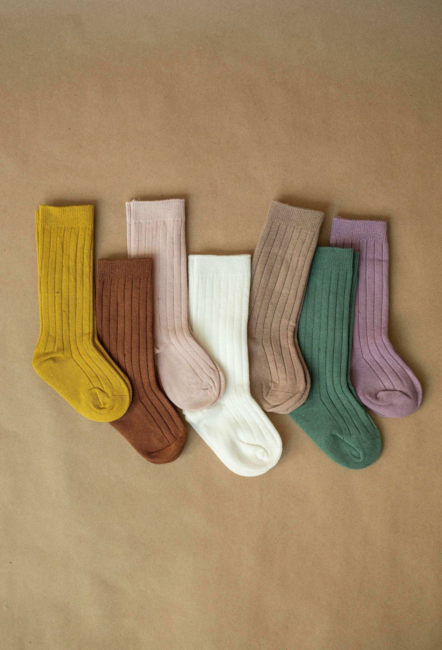 Brown-Knee high socks