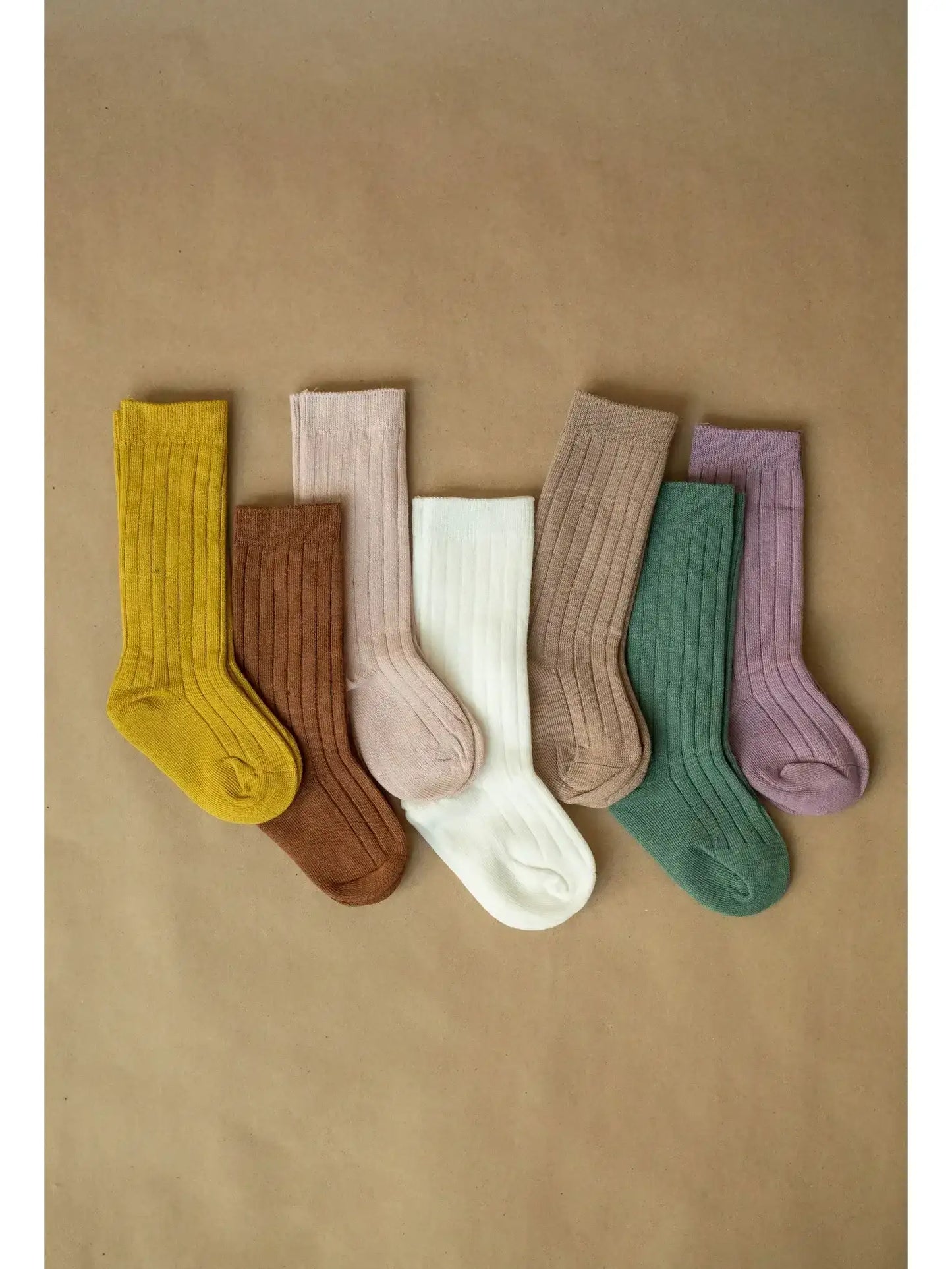 Brown-Knee high socks
