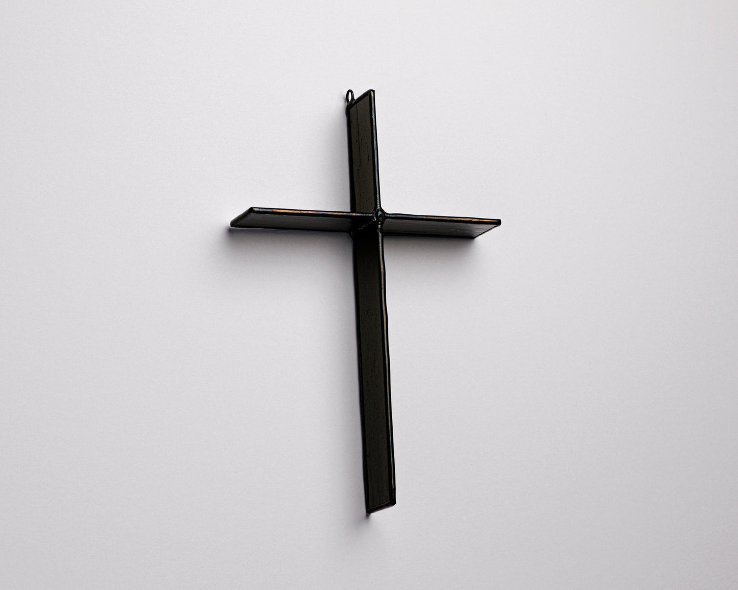 Ink Black Cross Suncatcher