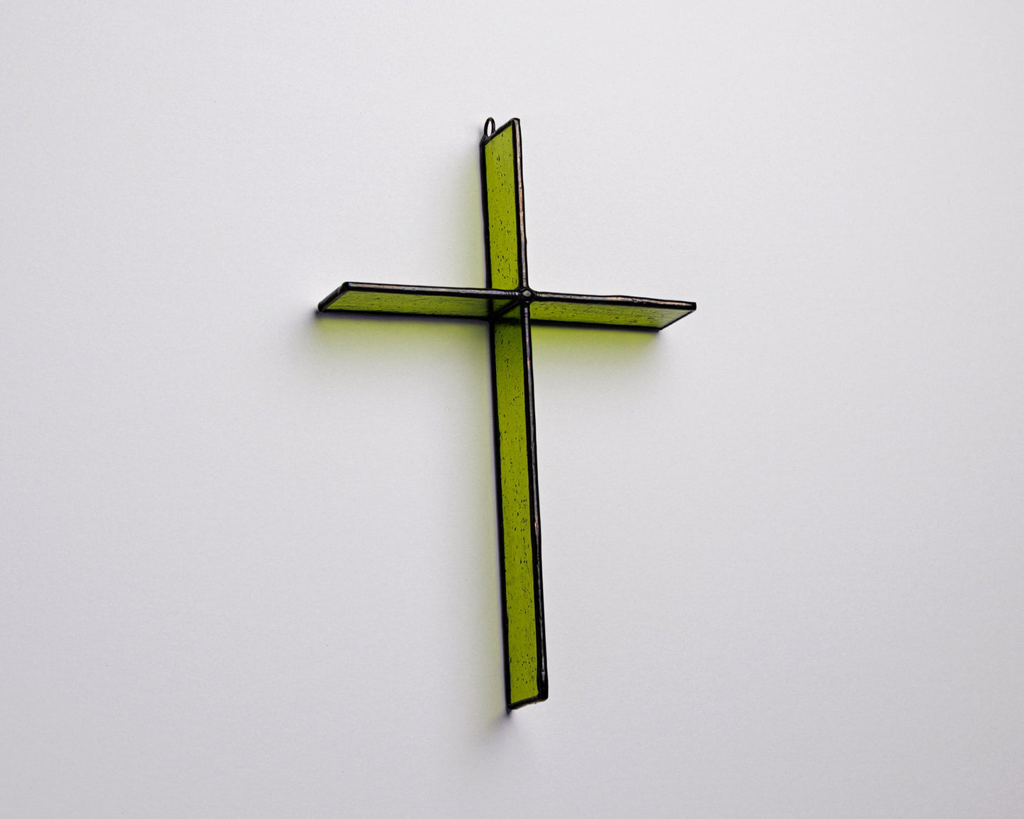 Bottle Green Cross Suncatcher