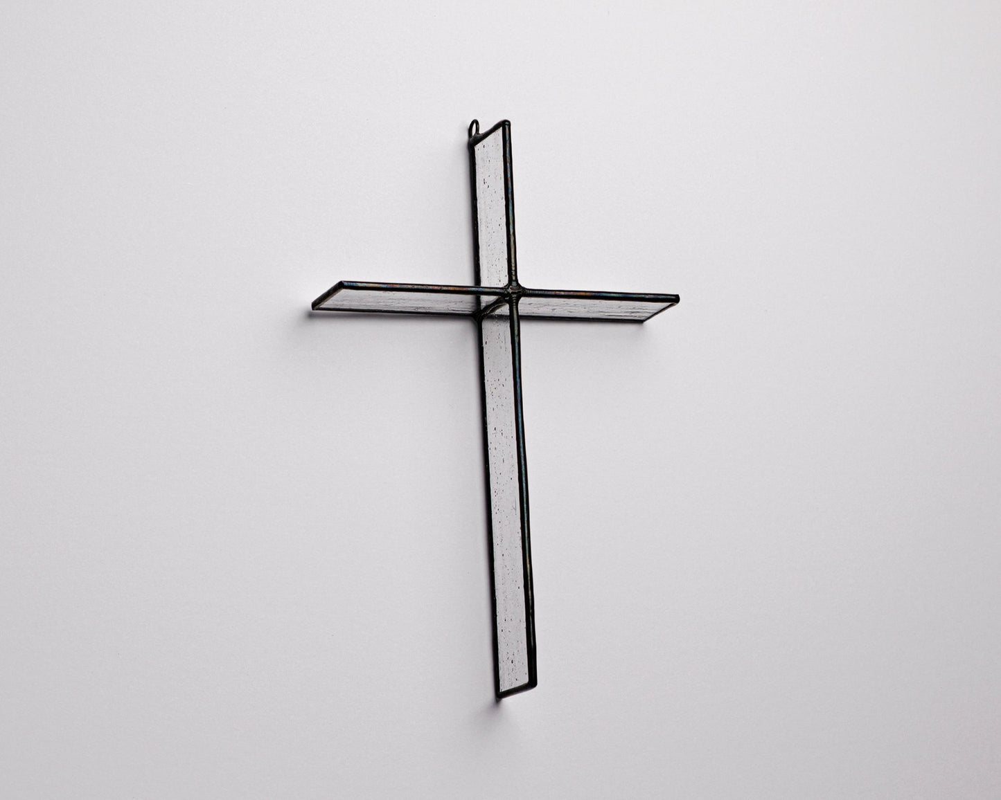 Antique Clear Cross Suncatcher