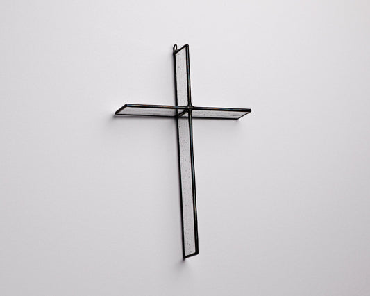 Antique Clear Cross Suncatcher