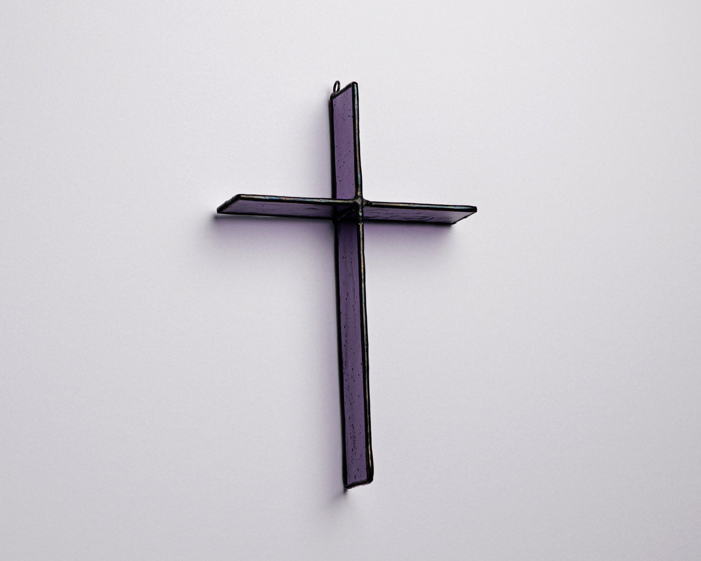 Evening Plum Cross Suncatcher
