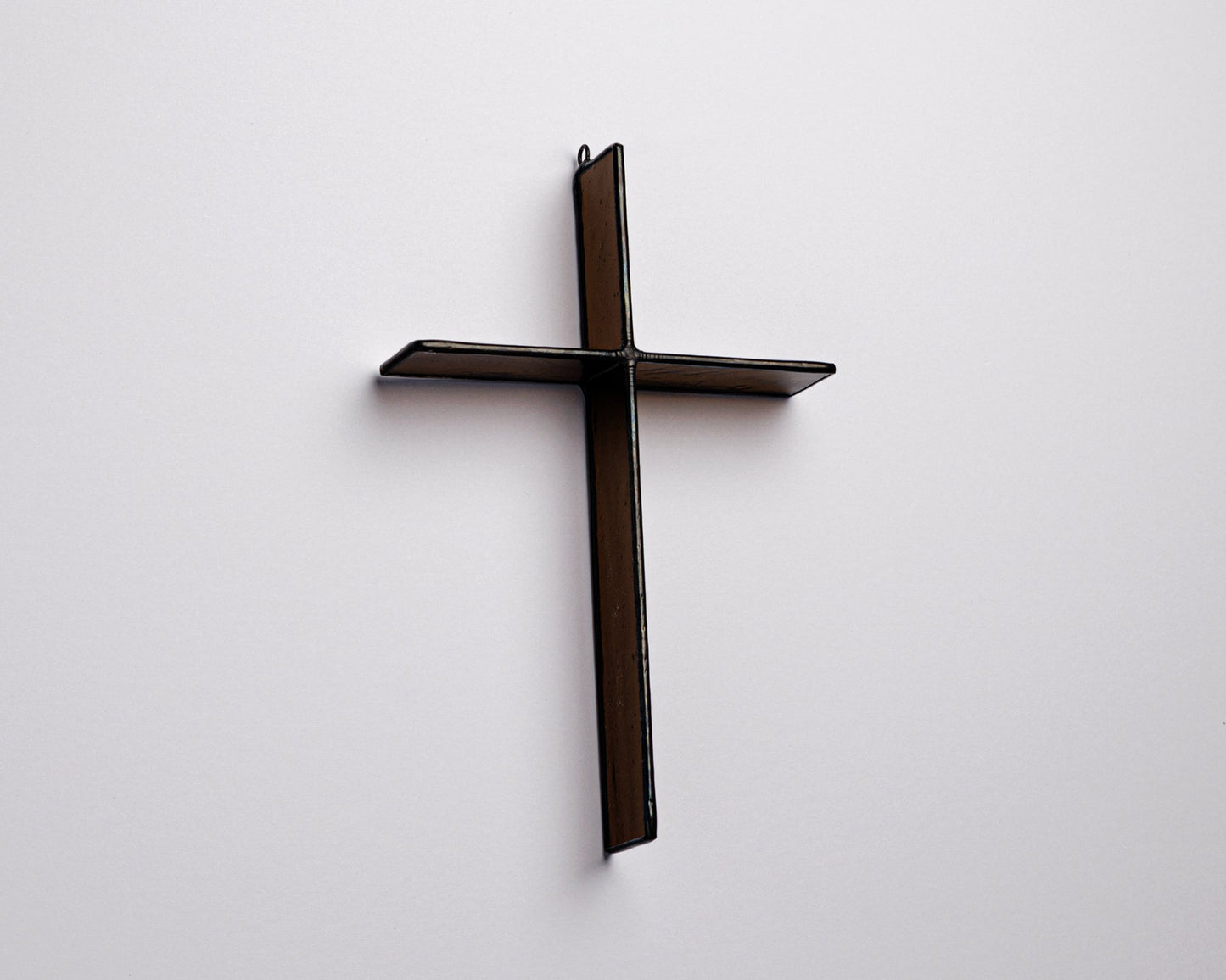 Mocha Brown Cross Suncatcher