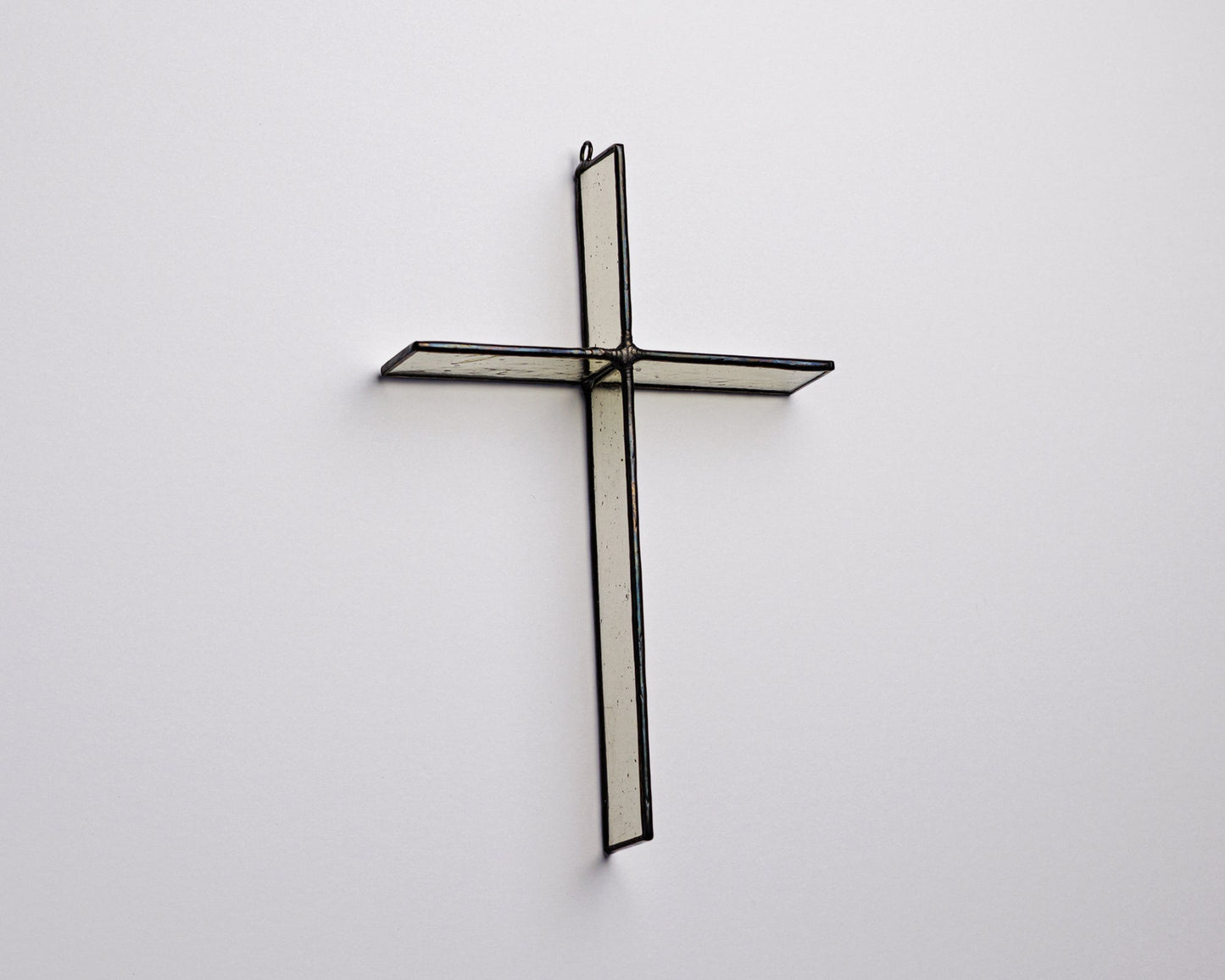 Wheat Mist Cross Suncatcher