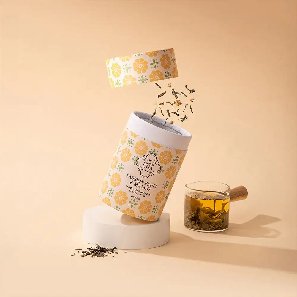 Leung's Cha Passion Fruit Mango Green Tea