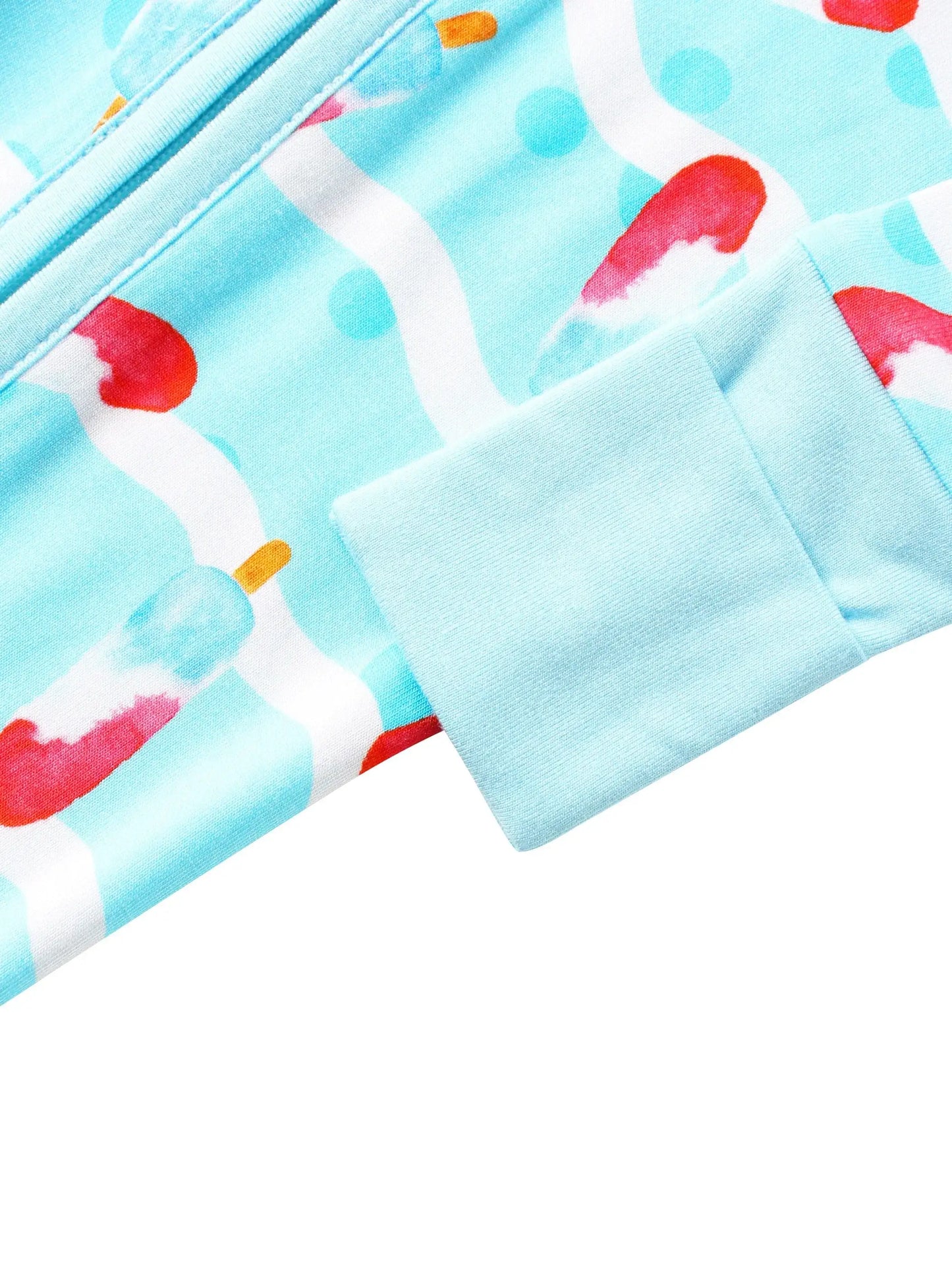 PoshTOT Ice Cream Bamboo Baby Convertible Zippy Romper